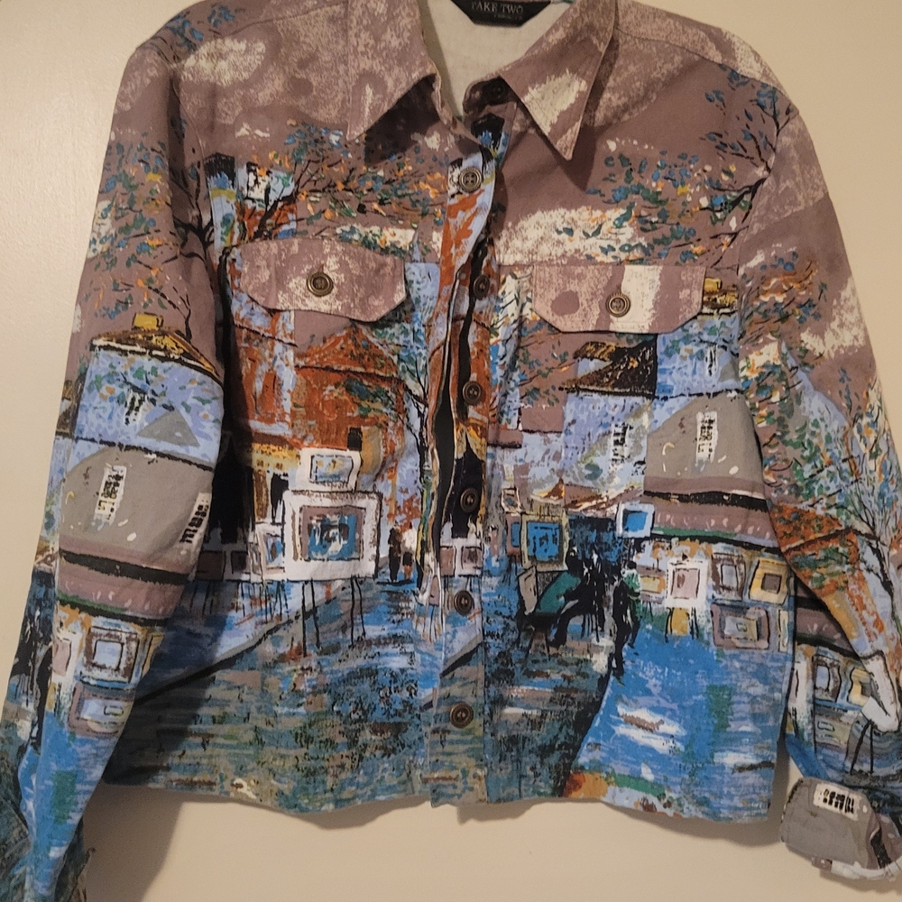 Fame Town Artistic Multicolor Blazer